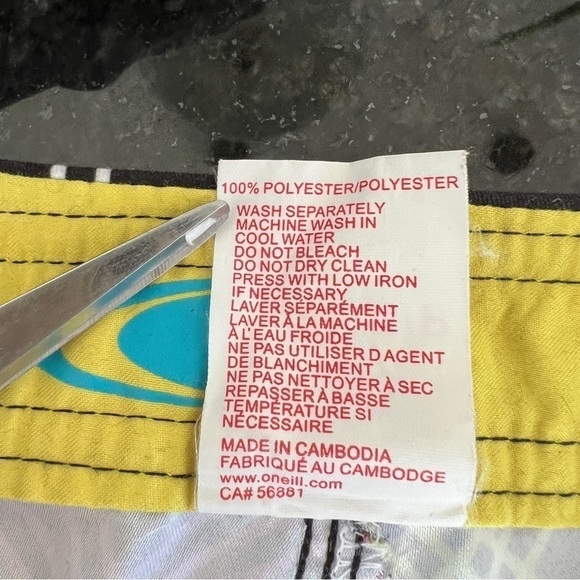 O’Neill Low Rise Plaid Boardshorts Size Small - Picture 9 of 10